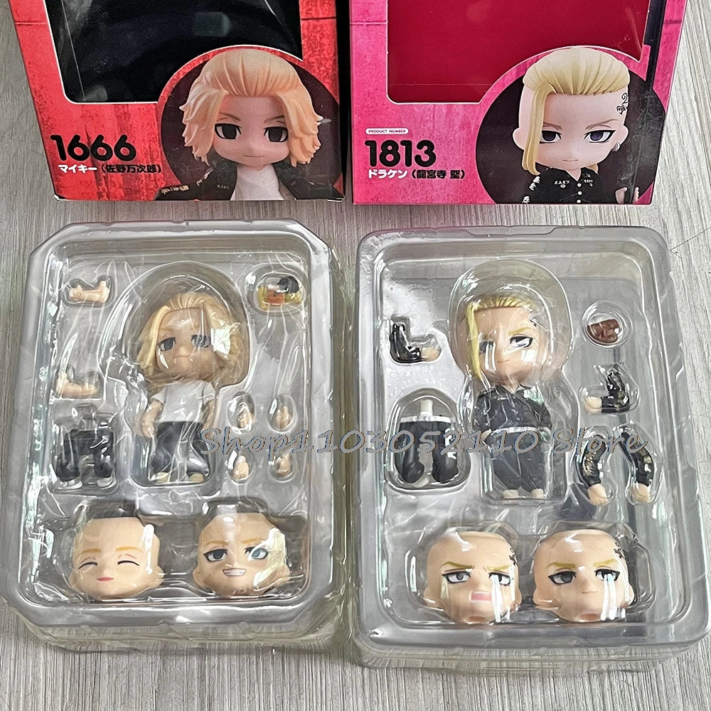 Anime GSC 1666 Tokyo Revengers 1813 Manjiro Sano Mikey Motorcycle Action Figure  Joints Movable Toys Model For Gift