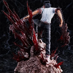 In Stock Figure Chainsaw Man Denji Pochita Fit Standing Position Fighting Model Toy Pvc Boxed  Gift Sculpture Ornaments Genuine