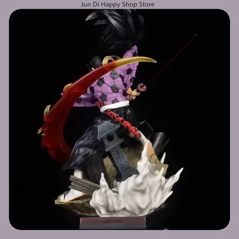 Demon Slayer Kokushibo 28cm Anime Action Figure Model Statue Attack Posture Collection Desktop Decoration Toy Gift