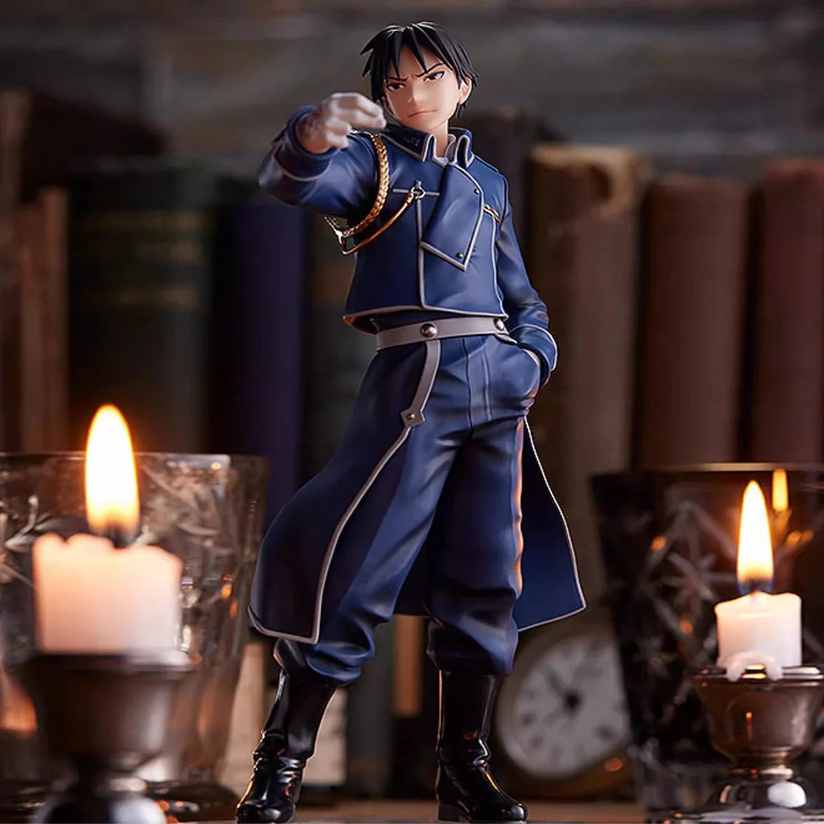 Genuine Fullmetal Alchemistfa  Roy Mustang Riza Hawkeye Statue Model Figurine Toy Gift