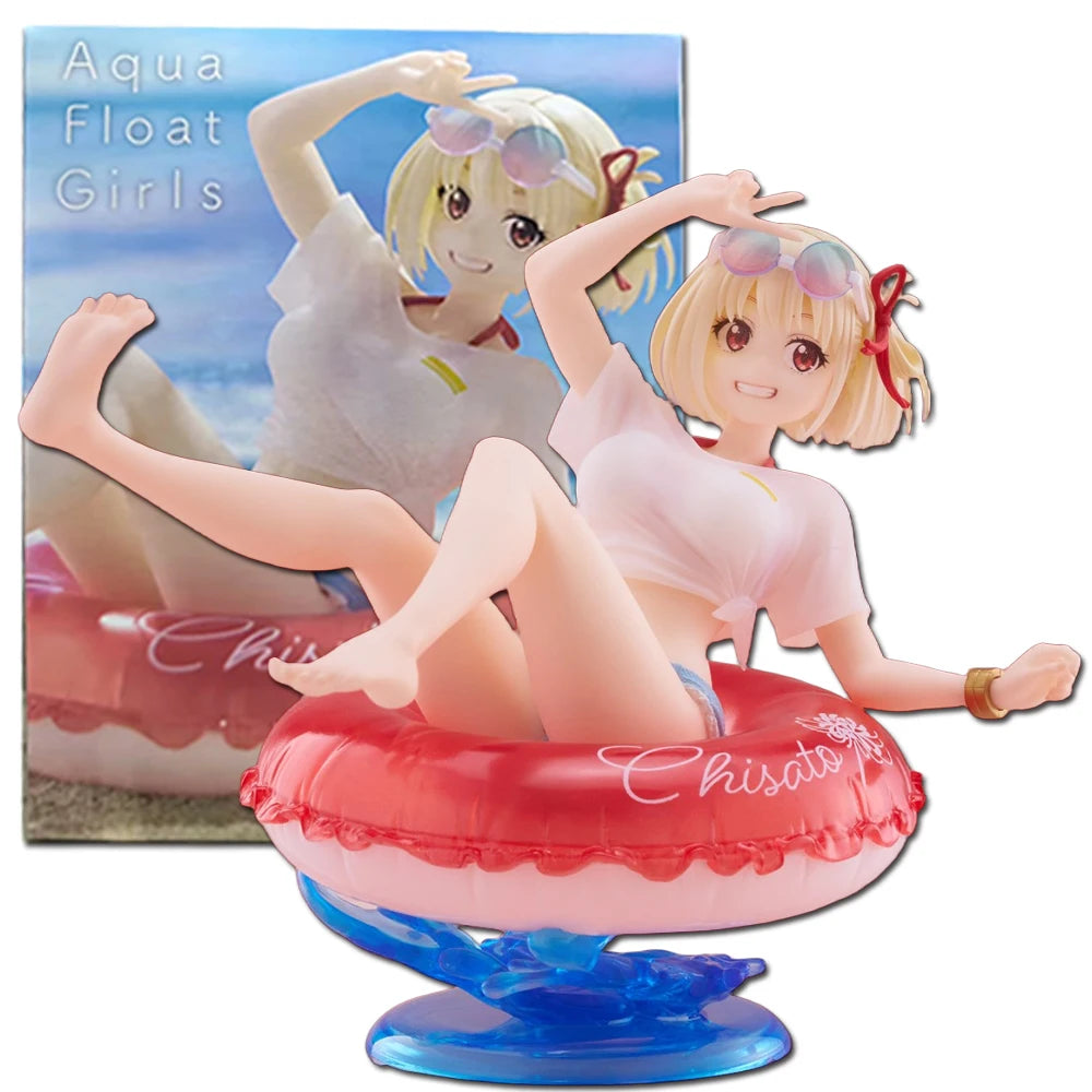 10CM Anime Lycoris Recoil Nishikigi Chisato Figure  AFG Swimsuit Homewear Model Toy Gift Collection Action Figure Doll PVC