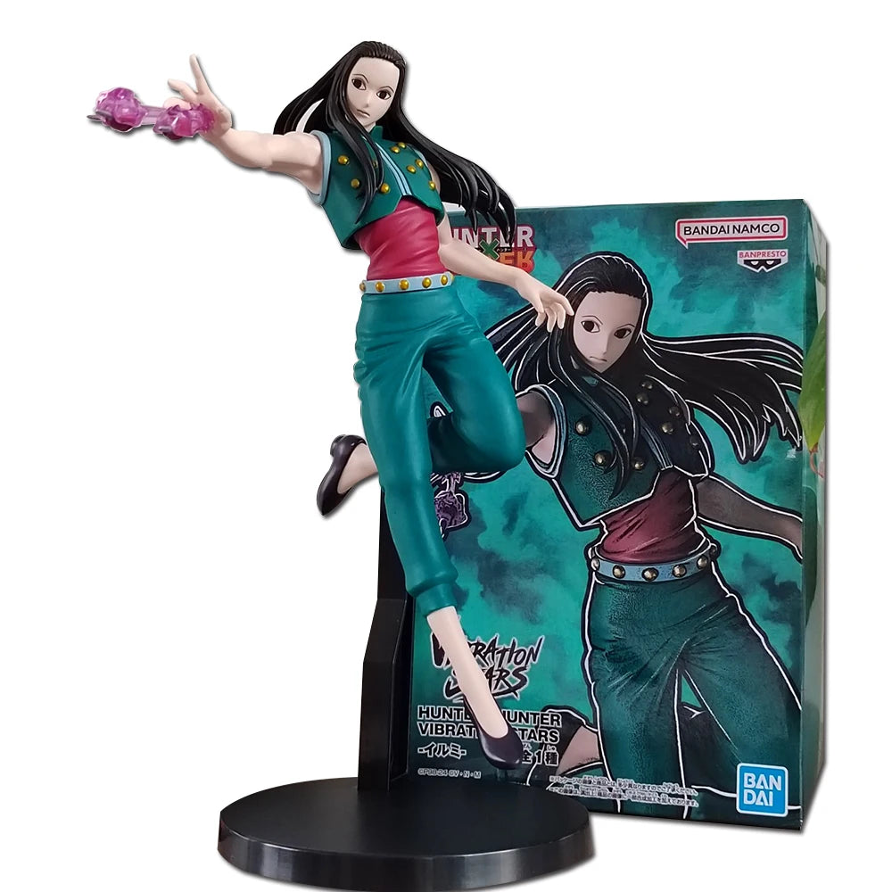 Anime HUNTER×HUNTER VIBRATION STARS Figure Illumi Zaoldyck Action Figure PVC Toys Gift Collection Hobbies Dolls Desk Decoration