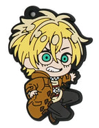BANANA FISH Anime  Ash Lynx Lee Yut Lung Rubber Keychain Ornament Toys Collection Gift