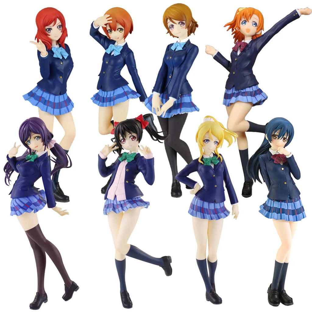 15CM Amine LoveLive! School Idol Project Figure School Uniform Yazawa Model Dolls Nozomi Tojo Toy Gift Maki Nishikino Honoka