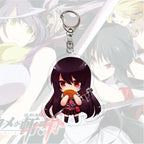 Hot Anime Akame Ga Kill! Keyrings Acrylic Figure Tatsumi Akame Esdeath Keychains Kawaii Bags Key Chain Pendant Gift For Friend