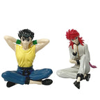 Figura de Anime YuYu Hakusho de 8cm, figura de acción de Urameshi Yusuke, figura de tapón de fideos Kurama, colección de PVC par