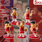 5PCS Slam Edition Sakuragi Hanamichi Ryukawa Maple Shobei Basketball Team Doll Handmade Ornament Car Decoration Toys