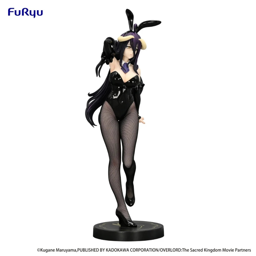 In Stock FuRyu Original Genuine Anime Overlord Albedo BiCute Bunnies Figure Black Ver 30cm BCB Collection Model Toy Figures Gift