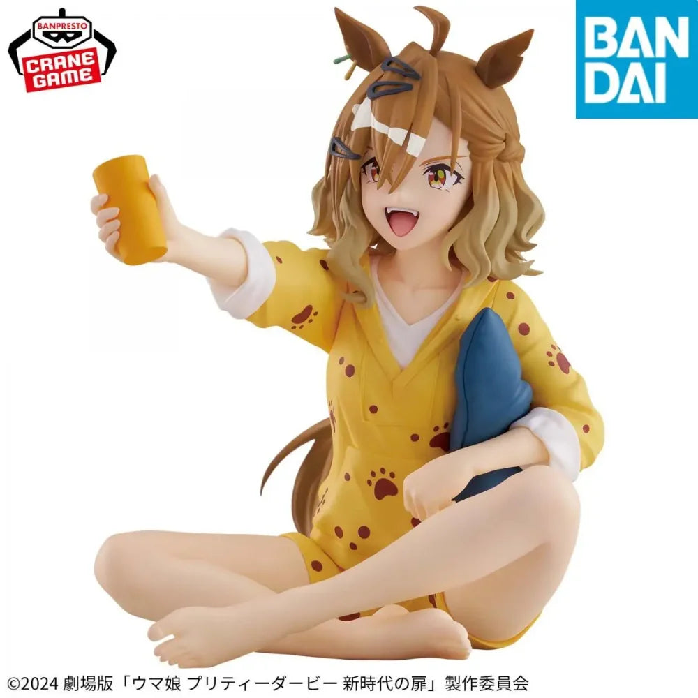 BANDAI Original Uma Musume Pretty Derby Relax Time Jungle Pocket Anime Action Figure Doll Model Statue Collectible Toy Kid Gifts