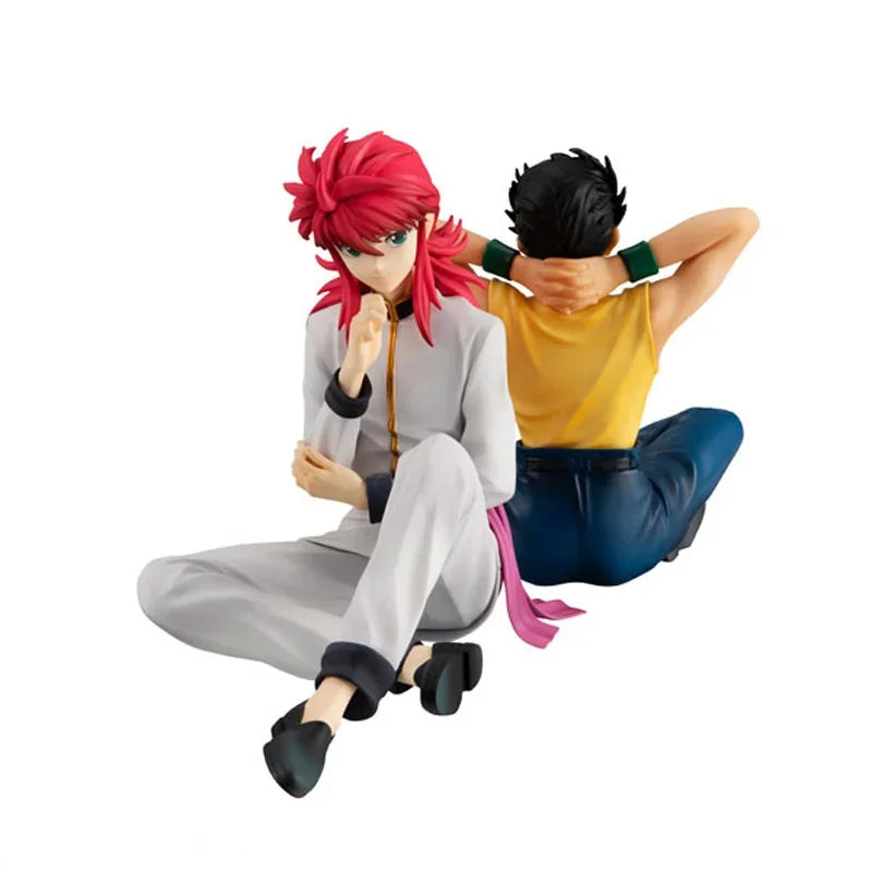 8cm YuYu Hakusho Figure Palm Size Yusuke Urameshi Anime Shuichi Minamino/Youko Kurama Action Figure Collectible Model Doll Toys