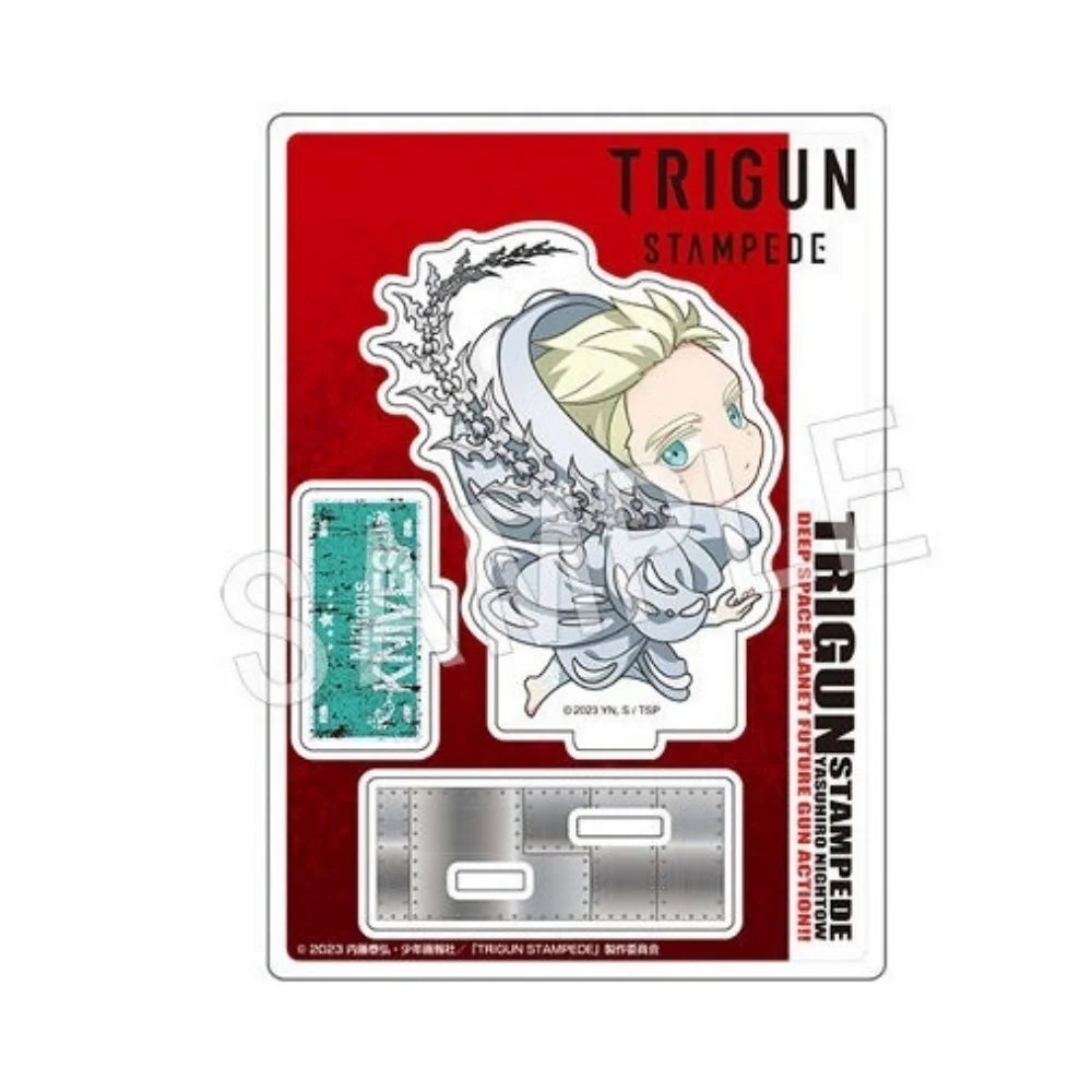 Anime Trigun Stampede Plate Desk Decor Nicholas D. Wolfwood Collection Ornament Vash The Stampede Acrylic Standing Model Gifts