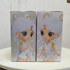 Original Bandai Sailor Moon Figure Q Posket Tsukino Usagi Cosmos Princess Ver Collection Customization Model Action Figurine