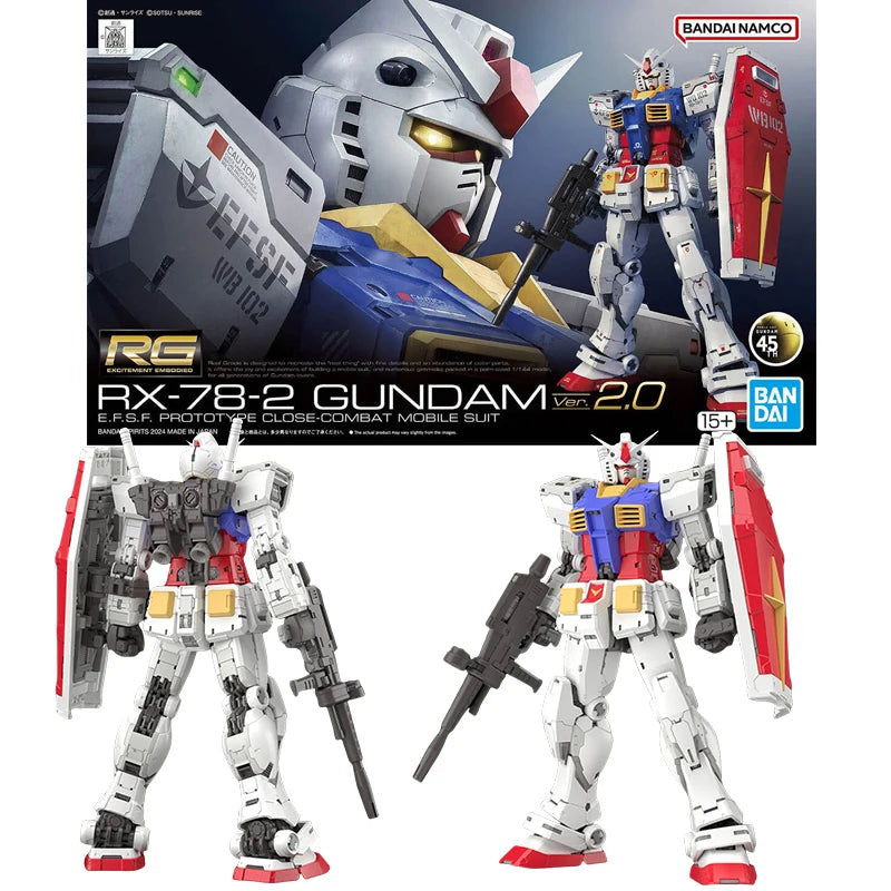Fast Shipping Bandai RG RX-78-2 WING UNICORN GOD GUNDAM ASTRAY EXIA EPYON SAZABI Anime Original Model Toy Action Figure Children
