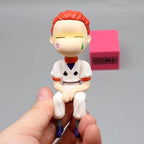 HUNTER × HUNTER GK Q Edition Hisoka Anime Figures steamed stuffed bun face sitting Position Model Desktop Decoration dolls Gifts