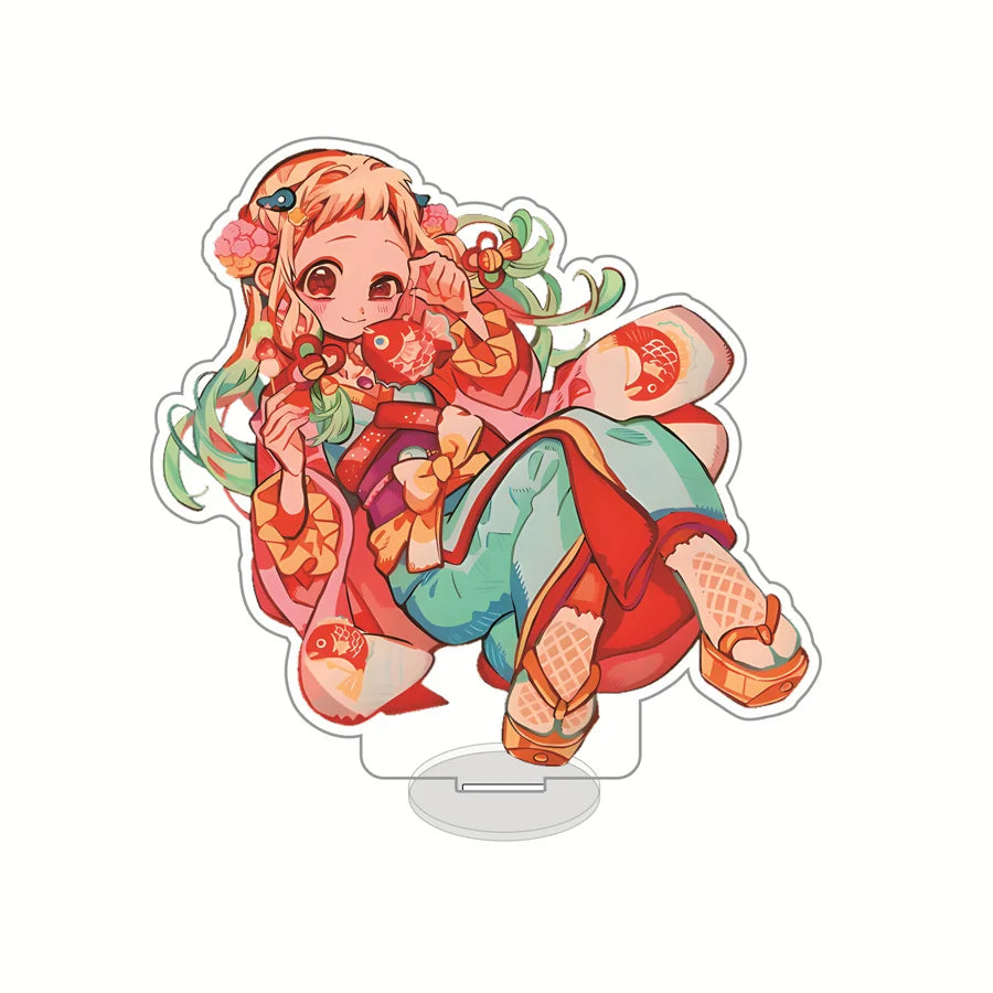 15cm Hot Anime Toilet-Bound Hanako-Kun Figure Stands Model Cute Character Yashiro Nene Acrylic Double-Sided Standing key chain