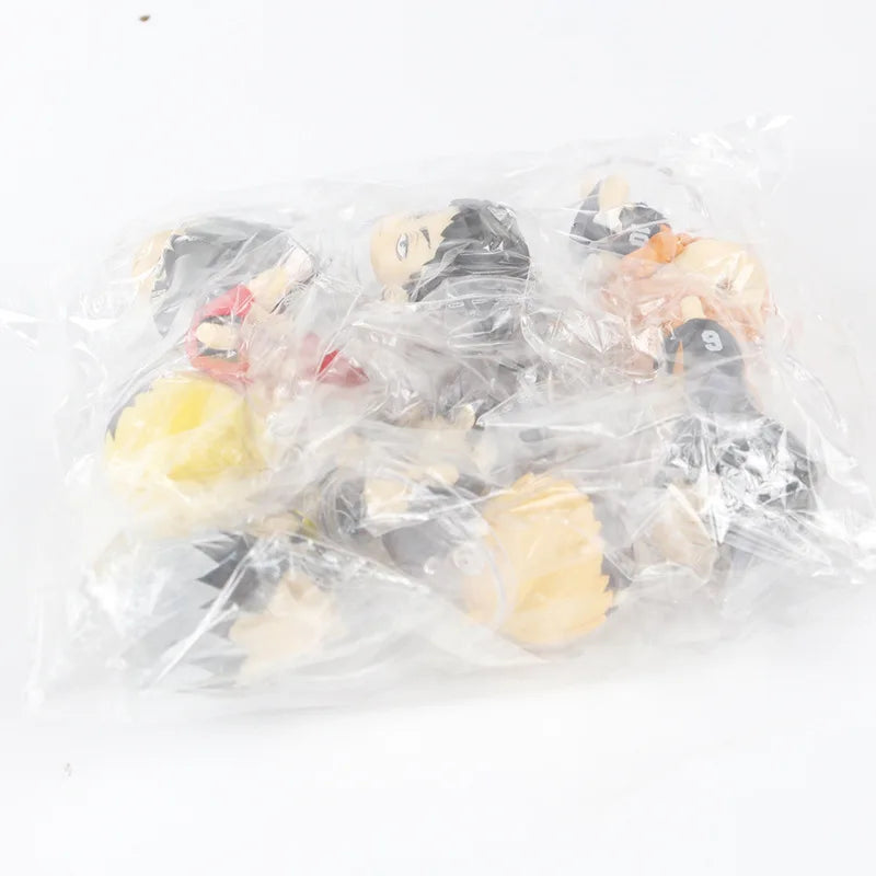 1Set Anime Haikyuu Figure Toys Q version Kenma Kozume Shoyo Hinata Kotaru Bokuto Yu Nishinoya Model Toy Gift Action Figure PVC