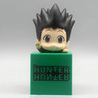 10cm cute GON FREECSS dolls hunter×hunter Killua Figures Q-version hisoka figurine Kurapika Toys Anime PVC desk ornaments Gifts