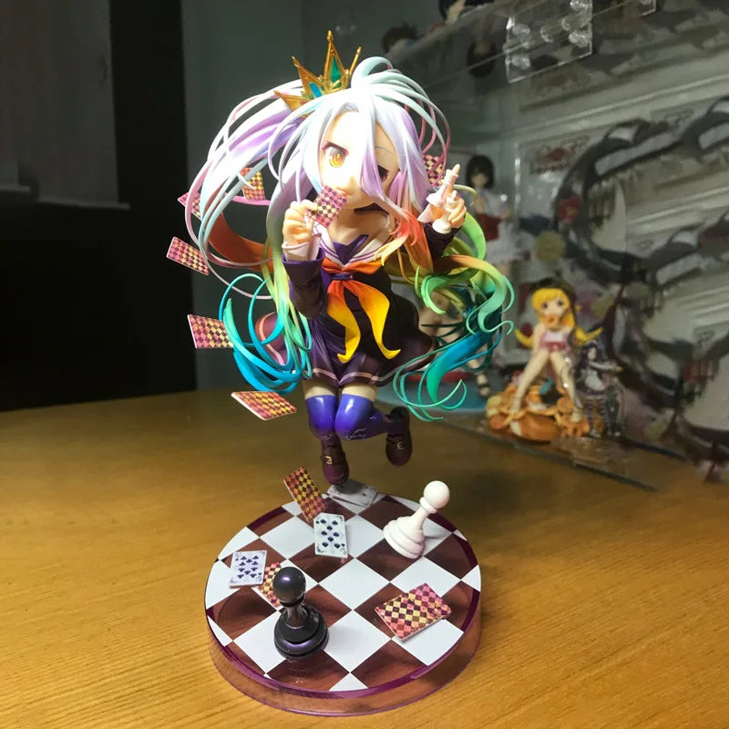 Anime NO GAME NO LIFE Standing posture Action Figure PVC Model Statue Toy Doll Desk Decor Collection Gifts boxed