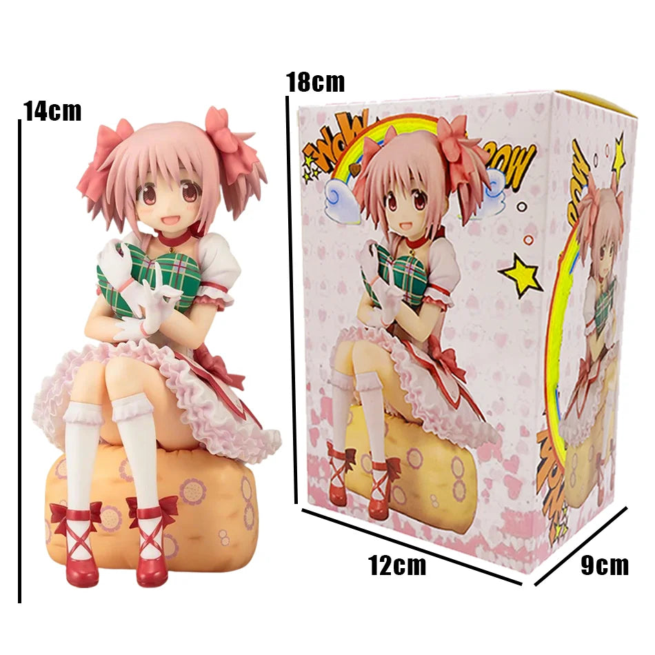 14cm Puella M agi Madoka Magica Aniem Figure  M adoka Action Figure Magic Girl Model Decor Statue Dolls Toys Christmas Gift