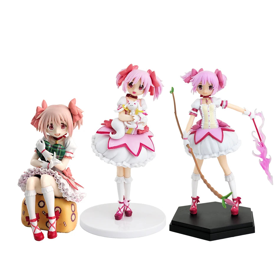 Puella Magi Madoka Magica Anime Figure Kaname Madoka Figure mahou shoujo Doll Cute Action Figures Kawaii Model Toys Gift