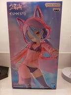 Original Bandai Banpresto NO GAME NO LIFE Shiro ESPRESTO Glittery raincoat Anime Action Figures Model Issues Collected items