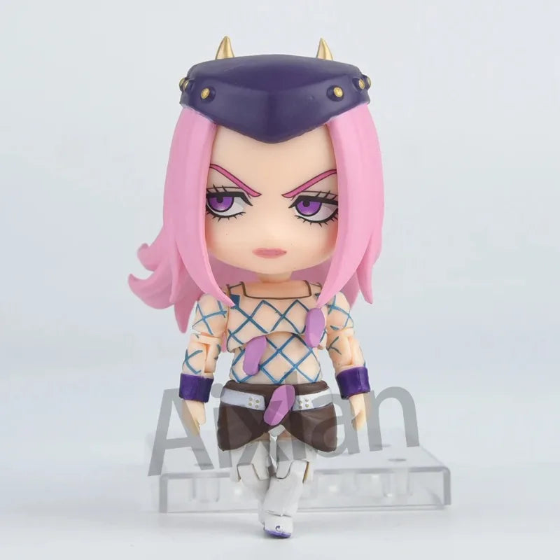 Aixlan#2026 JoJo's Bizarre Adventure Figure Narciso Anasui Cute Edition 10cm JOJO PVC Action Figure Amine Collectible Figurine