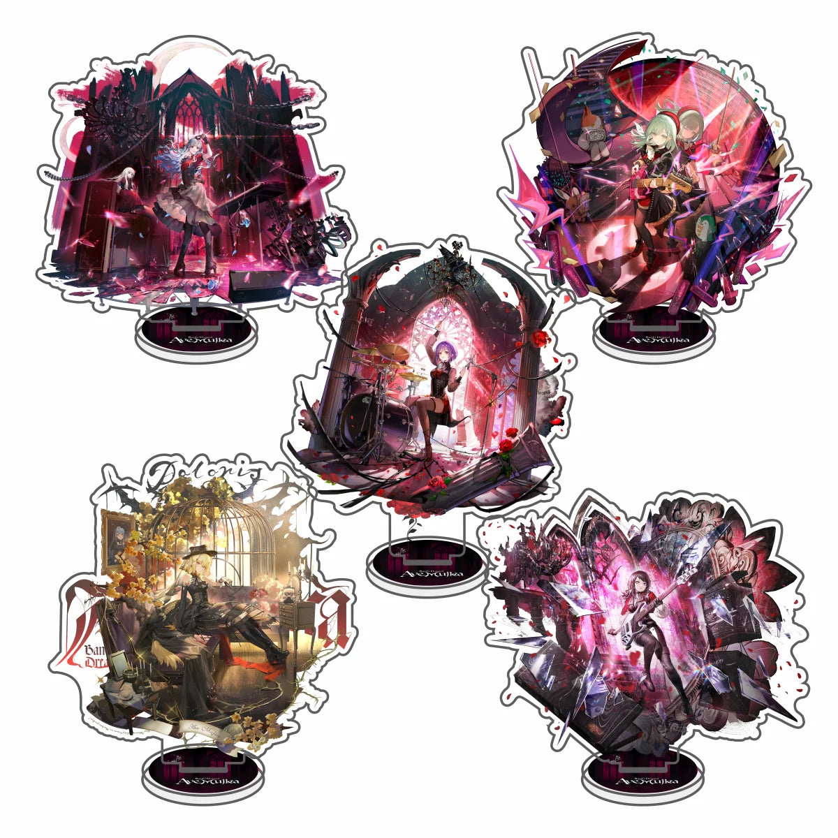 BanG Dream! Anime Acrylic Figures Stand Model Friends Keychain Fans Gifts Sakiko Soyo Display Keychain Ornaments Sweet Girl