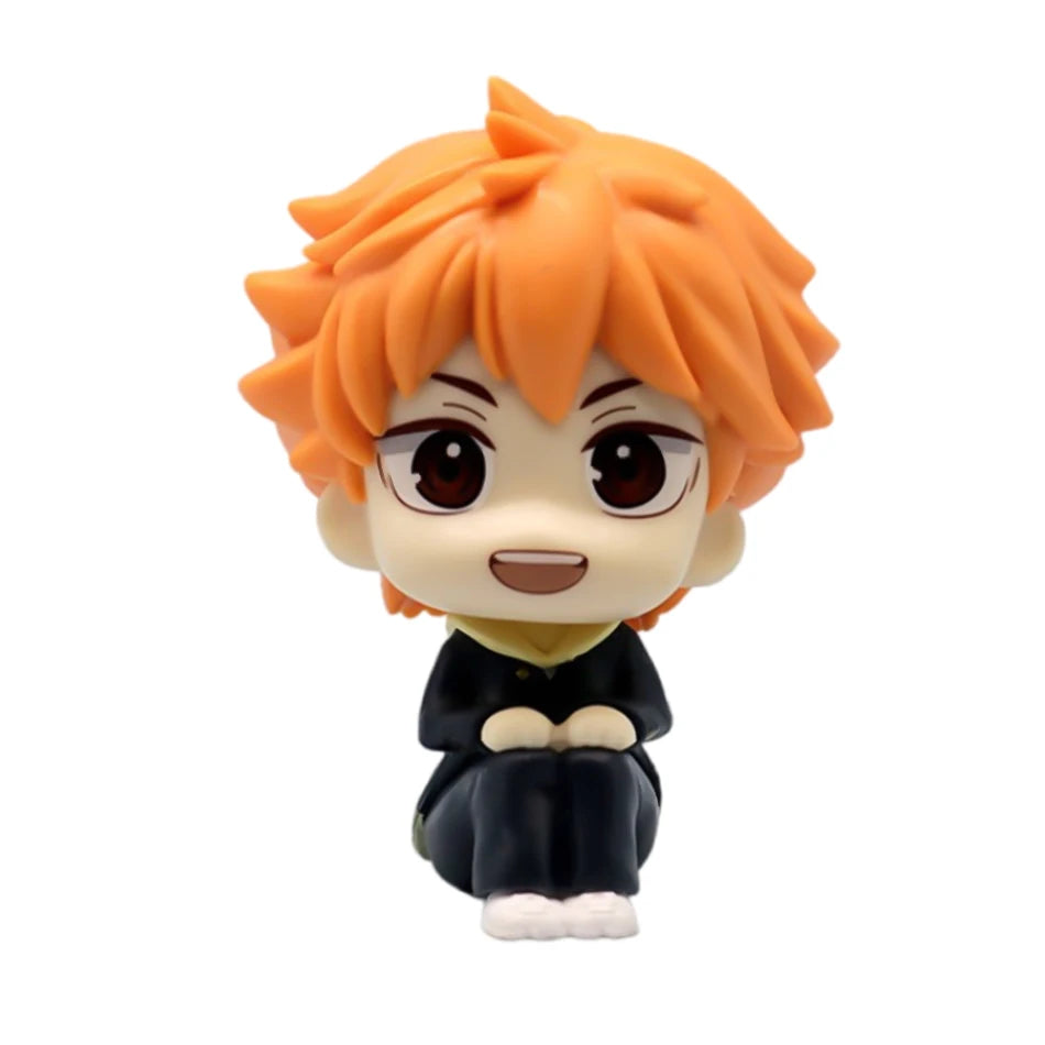 Anime10cm ‌BLUE LOCK Haikyuu!! Sitting Posture Cartoon Cute Figure Model Collection Desktop Ornament Kids Toys Gifts