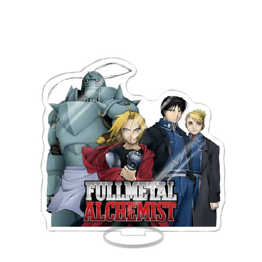 NEW Japan Anime Fullmetal Alchemist Acrylic Stand Model Figure Cosplay Plate Holder Topper Fans Christmas Desk Decor Plate Gift