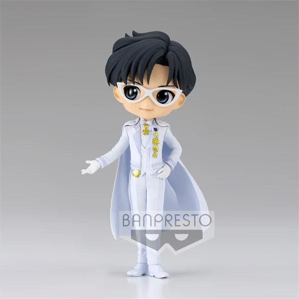 Original Bandai Qposket Sailor Moon Tsukino Usagi Chiba Mamoru Action Figure Wedding Dress Ver Figurine Pvc Statue Doll Toys