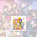 Original! BanG Dream! Mini Series Acrylic Stand & Keychain Collection – Chibi Band Figures Desk Decor & Backpack Charms