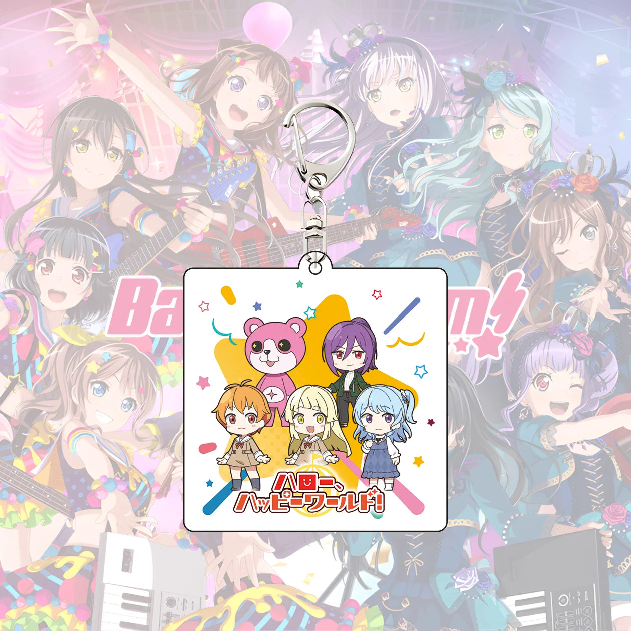 Original! BanG Dream! Mini Series Acrylic Stand & Keychain Collection – Chibi Band Figures Desk Decor & Backpack Charms