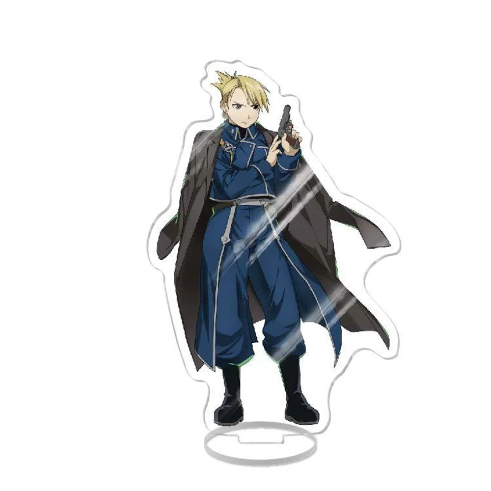 NEW Japan Anime Fullmetal Alchemist Acrylic Stand Model Figure Cosplay Plate Holder Topper Fans Christmas Desk Decor Plate Gift