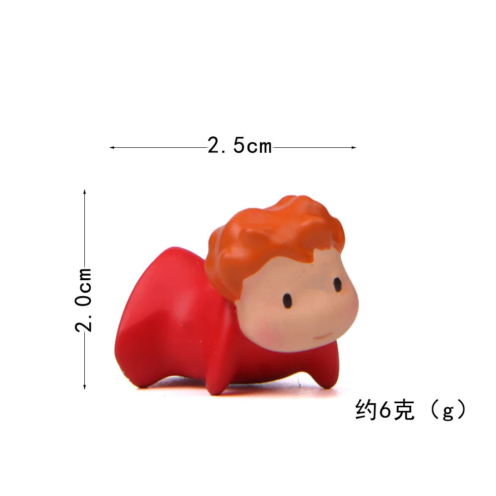 Cartoon Figure Mini Statue Cute Ponyo Toys Room Ornaments Kawaii Animal Model Toy Kid Gifts Fashion Collecction
