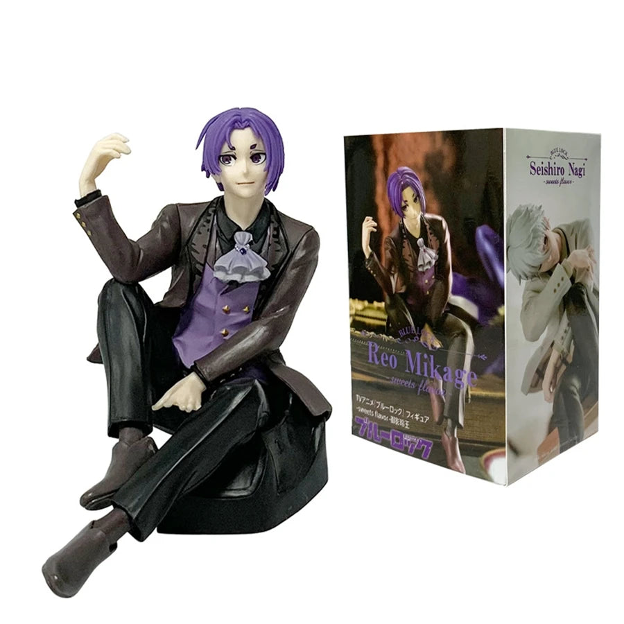 14cm Blue Lock Anime Figure Full Dress Nagi Seishirou Handsome Mikage Reo Action Figure Room Decorations Collection Model Toys