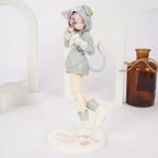 18CM Anime Rem Emilia Cat RE: Zero Starting Life In Another World Figure Different Color Version Static Toys Japanese Dolls