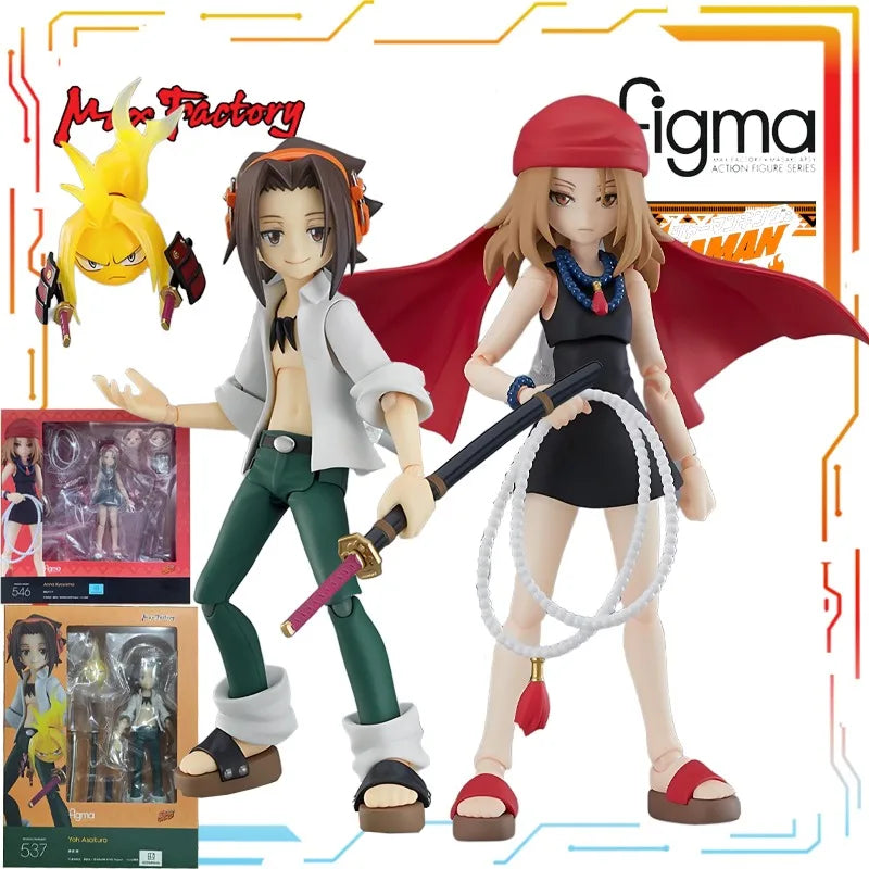 Max Factory Original Figma Finished Product Movable Exquisite Doll Series Shaman King Anime Toys Collectible Model Gifts for Boy