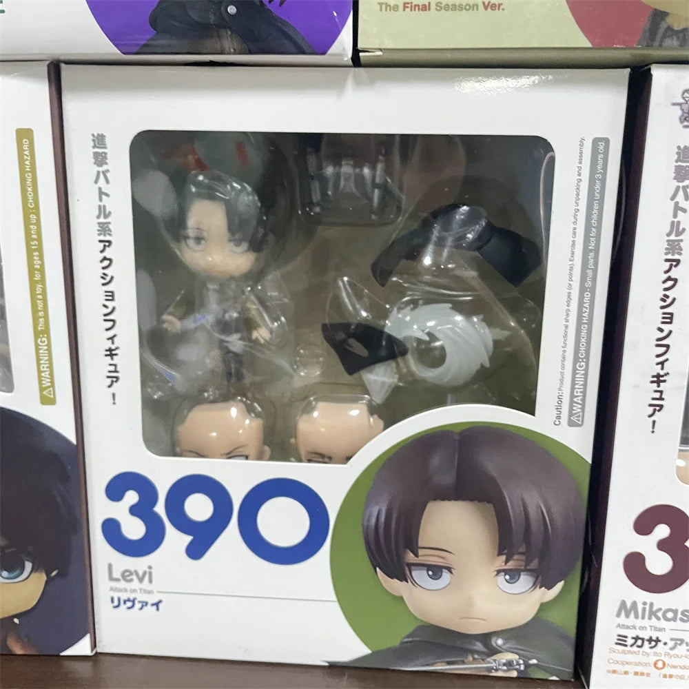 Anime Figures Attack on Titans Mikasa 365 Eren Levi Ackerman Erwin Smith Hange Zoe Reiner Braun Action Figurine PVC Toys Model