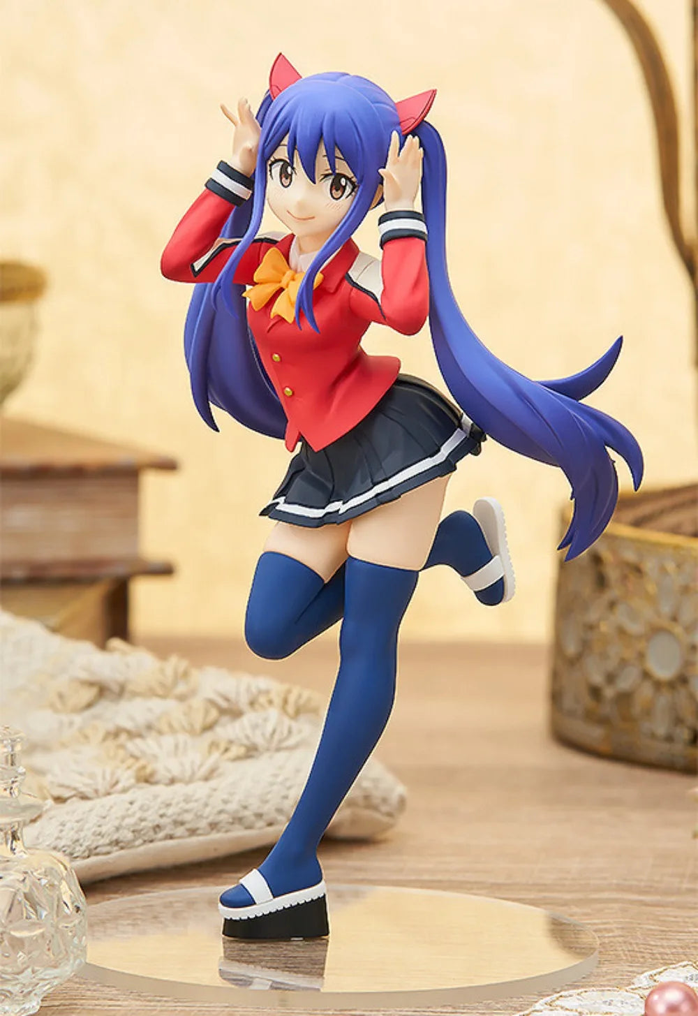 100% Original in Stock Good Smile Company Pop Up Parade Fairy Tail Wendy Marvell Collection Series Anime Figure Model Toys
