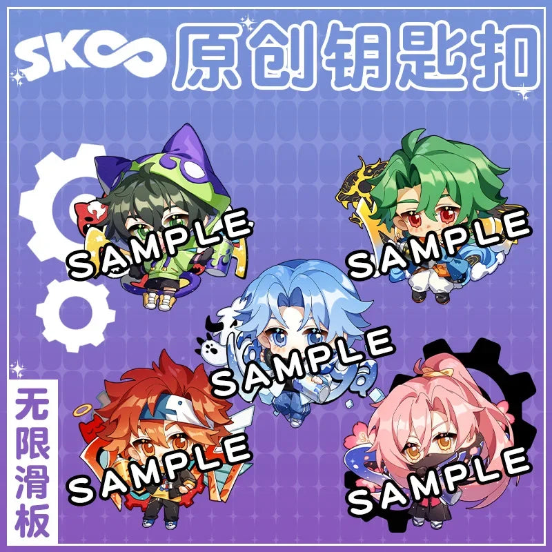 SK8 the Infinity Anime Keychains, Cosplay Figure, Reki Kyan, Langa, Hasegawa, Miya, Cheery Blossom Key Ring, Fans Collection, Pr