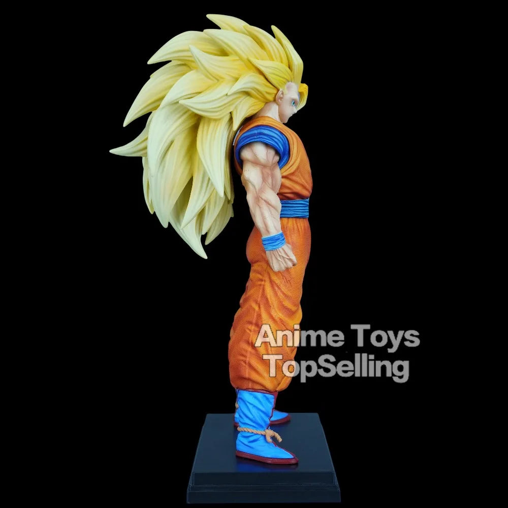 31.5cm/12.4in Anime Dragon Ball Figure Super Saiyan 3 Goku Action Figures Pvc Collection Model Toys for Children Gifts