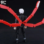 9L 3D Articulated Action Figure - Kaneki Ken From Tokyo Ghoul Lucky Dummy 13 Collectible One-Eyed Ghoul Ver Desktop Display Toys