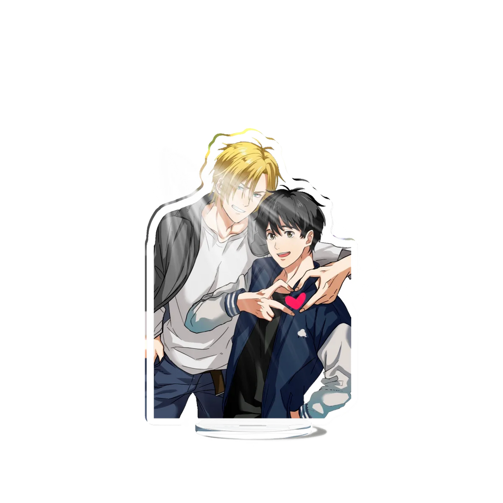 Banana Fish Ash Lynx Stand Model Plate Decoration Desk Figure Display Couple Gift Television Animation Prime Product Peripheral