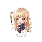 10CM Anime BanG Dream! Nendoroid Figure Stand Model Tsukushi Futaba/Nanami Hiromachi/Mashiro Kurata Cute Desk Decor Standing Sign Gifts