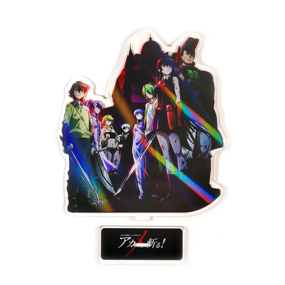 Akame ga KILL! group Tatsumi Akame Mine Leone Lubbock Sheele Bulat GM acrylic stand figure model plate holder cake topper anime