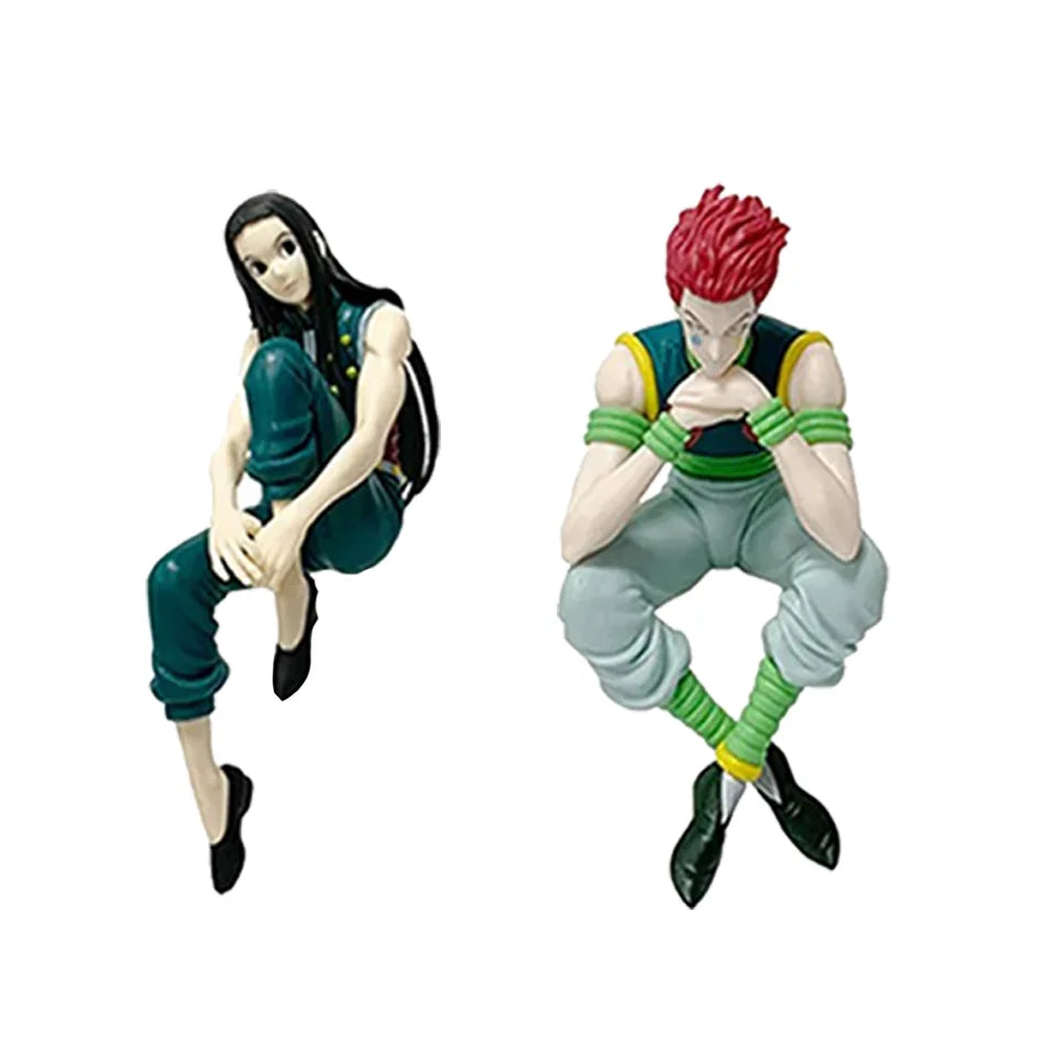 14cm For Hunter  Anime Figure - Illumi, Hisoka Action Figure & Noodle Stopper  Room Decoration, PVC Noodle Stopper Model Toy