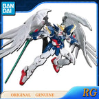 Bandai Original Genuine RG WING GUNDAM ZERO EW Anime Action Figures Toys for Boys Girls Kids Gift Collectible Model Ornaments