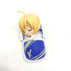 Anime Fate Grand Order Saber sleeping Cute Girl PVC Action Figure Model Doll Toys 9cm