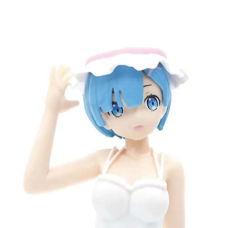 17cm Re:Life in a Different World From Zero Rem Ram Action Figure Toys Collection Christmas Gift Doll Emilia Nurse Uniform Model