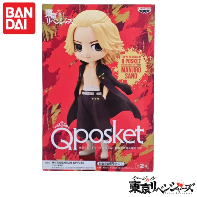 In Stock Original Bandai Banpresto Tokyo Revengers Qposket Manjiro Sano Garage Kit Model 100% Genuin Ornaments Original Box